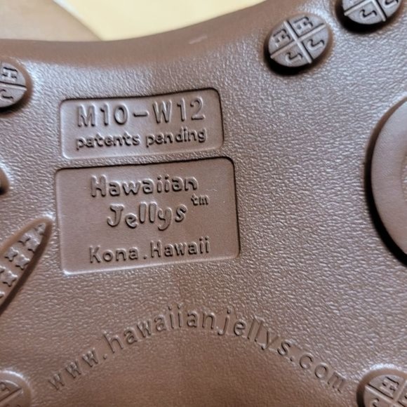 Coconut Hawaiian Jellys Slide Flip Flop Thong Flat Sandals Sz 11 - Picture 5 of 5